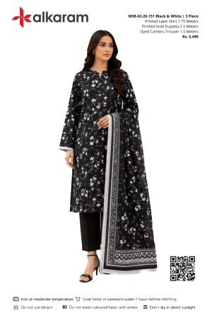 MSB-02-26-151 Black & White | 3 Piece