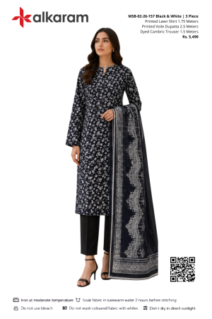 MSB-02-26-157 Black & White | 3 Piece